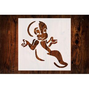 Casper The Friendly Ghost Custom Cut Stencil, 5.5x5.5 Inch for DIY Art, Scrapbooking, Wall Painting & More
