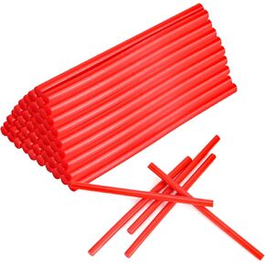 Matuff Red Glue Glue Sticks Mini 0.27 "× 5.9 بوصات ، ملون ذوبان ملون العصي الغراء المصغرة لجميع مدافع غراء صغيرة درجة الحرارة ، لفنون الحرف اليدوية وبطاقات الزفاف ، ختم الطوابع ، غراء أحمر حمراء 60.