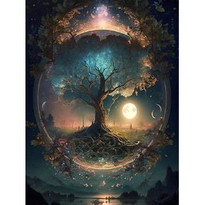 Arttoplus Tree of Life Paint by Numbers Kit for Adults-Tree of Life Adult Paint by Number Kits on Canvas,Tree of Life Paint by Number Adult for Gift Home Wall Decor(16x20inch)