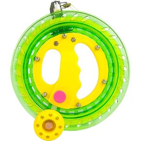 Kite Reel Winder for Adults & Kids - 7.2 Inch Dia, 650FT High Strength Kite String with Connector - Large Handle, Safety Lock, Kite Line Winder for Effortless Flying and Control.