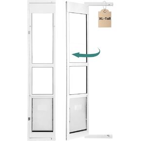 96" Extra Large Dog Door for Sliding Glass Door - XL Doggy Door for Sliding Door Dog Door Insert