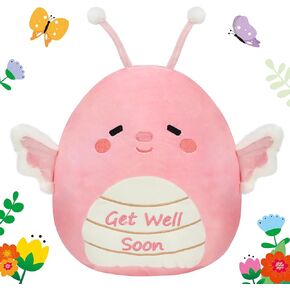 Hopearl Butterfly Plush Toy, Adorable Pillow Stuffed Animal, Smooth Plushies Pillow, Cute Get Well Soon Gift, Soft Toy for Kids
