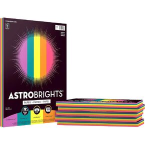 ورقة ملونة من Astrobrights ، 8.5 "× 11" ، 24 رطل/89 GSM ، "Tropical" 5 -Color Linds ، 100 Count (حزمة 6) - 600 ورقة في المجموع (91796)