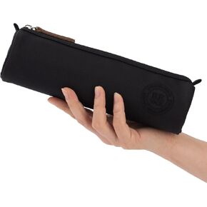 EASTHILL Small Pencil Case Pencil Pouch Stationery Pen Bag Office Supplies for Girls Women-Black