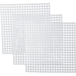 40pcs 8x8cm ورقة تطريز مربعة ، أوراق قماش شبكية بلاستيكية لتطريز الغزل DIY صياغة