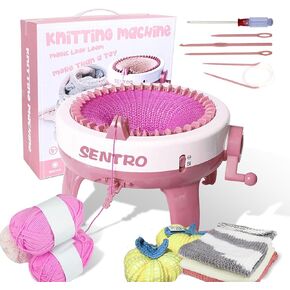 SENTRO Knitting Machines 40 Needles Knitting Loom Machines, Smart Crochet Knitting Machines Kit for Kids/Adults