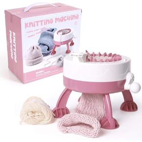 آلة الحياكة 22 إبر ، لوحة الحياكة تدور نول مزدوج ، للبالغين أو الأطفال DIY Toy Toy Dick Hat Sock ، تلقائي النسيج الدائري طقم الطول للحياكة للقبعة ، الجوارب