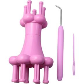 FDXGYH 1 Set Double-Ended Braider Plastic Knit Spool Loom Yarn Knitting Machine Rope Hook Knitting Tool