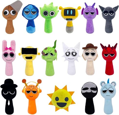 Sprunki Plush, Sprunki Game Plush, Wenda Sprunki, Sprunki Gray, for Kids (Mr. Fun Computer) in Saudi Arabia