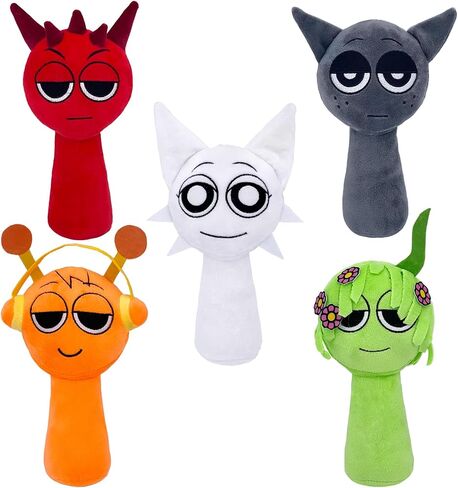 Sprunki Plush, Sprunki Game Plush, Wenda Sprunki, Sprunki Gray, for Kids (Mr. Fun Computer) in Saudi Arabia