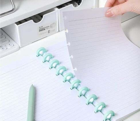 حجم الحرف ورقة مبطنة ، 11 TUL DISC Paper Insert - 50 ورقة/100 صفحة تعبئة مخطط ورقة ورقة فضفاضة ، 5 فواصل TAB ملونة ، 8.5 "× 11" in Kuwait