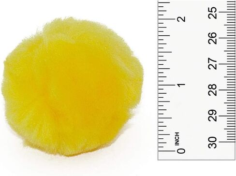 2 Inch Yellow Craft Pom Poms 25 Pieces in Kuwait