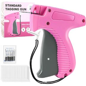 HABGP Tagging Gun for Clothing with 5 Needles Replacements and 2000 Fastener, (Not Stitch Gun) Handheld Price Tag Gun for Clothes, Garment Pricing Tagging Attacher Gun for Retail Fabric Only