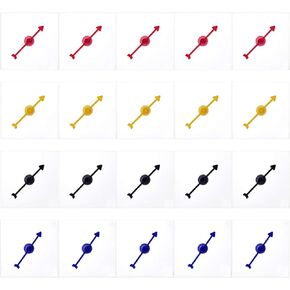 20Pcs Transparent Spinners Math Game Spinner with Rotating Arrow for Party Games and Teaching Using