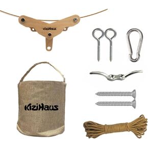Jute Canvas Bag Kit for a Treehouse | Treehouse Accessories | Kids Outdoor playset | Playground | Backyard | Kits for Backyard | Play Equipment