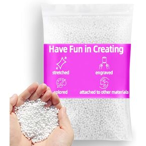 12 Oz Moldable Plastic Pellets, Thermoplastic Beads, Reusable Thermal Beads for DIY, Modeling Making Creative Activity, Cosplay, Halloween Vampire Teeth Fangs, Temporarily Repair