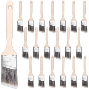HOIGON 20 PCS Paint Brushes, Multi Functional Flat Brush, Wooden Handle Paint Brushes for Acrylic Painting Used for Brushing Walls, Wood Products, Metal Surfaces