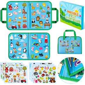 Watinc Portable Animals Story Set - 6Pack Farm Insect Zoo Ocean Dinosaur Dirop Polar Stories Gift ، Travel Travel Storysing Kit Absive Play For Classroom Childr