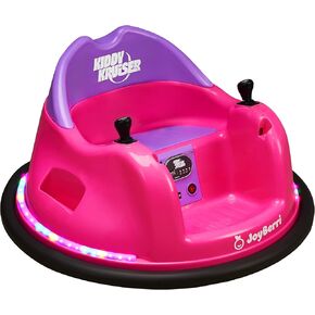 6V Bumper Car for Toddlers/Electric Ride On Toys for Ages 1.5-4 Years, 3 Speeds, LED Lights, 360 Degree Spin, Bluetooth with Remote Control Safety Certified Bumping Toy Gift for Kids