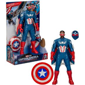 Marvel Avengers Captain America: Brave New World Flight Mode Action Figure with Accessories, 9-Inch-Scale (22 cm) Super Hero Toys for Kids Ages 4+