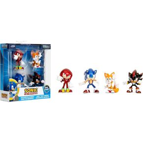 Sonic The Hedgehog 2.5" 4-Pack Wave 1 Die-cast Figures, Toys for Kids and Adults