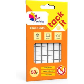 Adhesive Putty for Hanging Pictures, Tack-It Reusable Adhesive Putty, 50 Pcs (1 Pack X 50 Pcs) Multipurpose Removable Sticky Tack for Hanging Posters, Photos, Ideal for Home, Office
