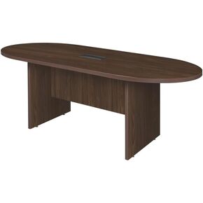 Romig Legacy 6 ft Racetrack Conference Table with Charging Port- Neo Walnut