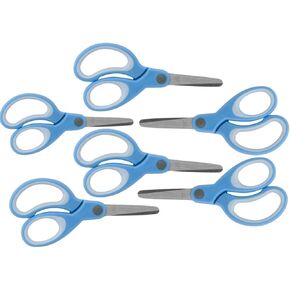 1InTheOffice Blunt Tip Scissors for Kids 5" (6 pack)