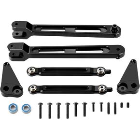 Aluminum Alloy Rear Anti Swing Rod & Stabilizer Bar Set Upgrade Parts for 1/10 Losi Hammer Rey U4 RC Crawler Car