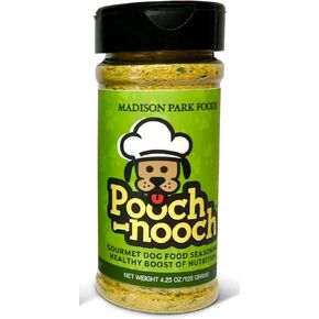 Pooch Nooch Gourmet Dog Food Topper Premium Nutritional Yeast Flakes Healthy Flavor 4 Picky Eaters and All Dogs - Vet Approved Human Grade Natural Ingredients, 4.25 Ounce Shaker Jar (60 Servings)
