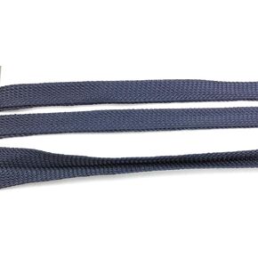 Navy Rayon Braid Foldover Ribbon Trim, Clothing, Pillows, Drapes 5 Yds