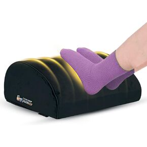 Friends of meditation Foot Rest for Office Chair | Foot Stool for Sofa | Ergonomic Foot Rest Under Table/Desk | Leg Resting Stool | Removable Cover | Black