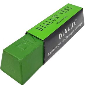 Silver Gold Jewelry Dialux Polishing Compound Yellow, Gray, Green, Red, Orange, White, Blue and Black Jewelry Making Metal Buffing Cleaning Abrasive Finishing (Green)