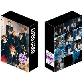 ShaoKun 96PCS EN-HYPEN 2025 New Photocard Sets,60PCS EN-HYPEN Lomo Cards and 36PCS Waterbottle Stickers Gift for Fan Collection (Black)