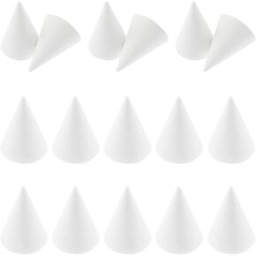 yyangz 25PCS Ceramic Support Nails Firing Kiln Tools Conical Alumina Support Nails Kiln Support Tools Ceramic Refractory Support Nails
