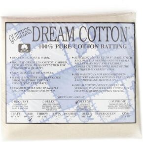 Quilter's Dream Natural Cotton Deluxe Batting (46" x 60") Crib