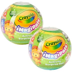 Crayola ImagiPals Surprise Animal Toy Eggs - 2 Pack, Collectable Animal Eraser for Kids, Mystery Toy for Kids, Gifts for Boys & Girls, 3+