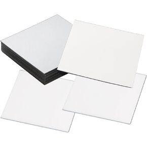 26 Pieces 4 Inches Adhesive Small Square Mirrors，Mini Size Acrylic Square Mirrors，DIY Craft Mirrors with Protective Film, Ideal for Art Projects and Decorations（Right Angle）