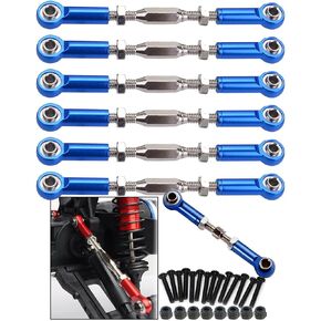 Upgrade Parts Turnbuckles Camber Links for 1/10 Slash 2WD 4X4/Rustler 2WD 4X4/Hoss 2WD 4X4/Stampede 2WD 4X4 RC Truck, Aluminum Adjustable Turnbuckles,Replace 3644 3745 1935,Navy Blue