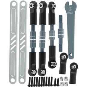 RC Turnbuckles Camber Links Upgrades Part for ECX 1/10 2WD Ruckus,Axe,Brutus,Circuit,AMP MT,AMP DB,AMP Crush,K&N Torment,Aluminum Turnbuckles Camber Links Hops Up,Titanium