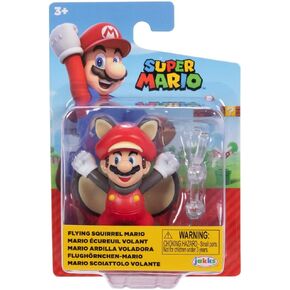 Nintendo - Super Mario Bros - 2.5" articulated figure - Mario Squirrel Flying Figures