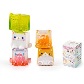 BEEMAI Square Cat Series Blind Pack (5PCs in one Bag) Random Design Cute Figures Collectible Toys Birthday Gifts