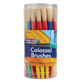 Chenille Kraft Creativity Street Colossal Extra Large Plastic Brushes, 30/Pack (PAC5160) (CK-5160)