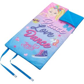 I WEAR JoJo JoJo Siwa Roll Up Sleeping Bag with Velcro Strap Closure, 26"x46",Multi