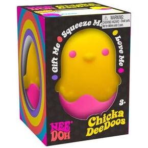 Schylling NeeDoh Bunnies & Chicks - Sensory Toys with a Satisfying Dough Filling - A Mix of Squishable Bunnies and Chicks - Ages 3 and Up - One Random Design