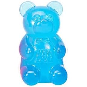 Schylling NeeDoh Gummy Bear - Sensory Fidget Toy with Jelly-Like Filling - 3.5" Tall - Blue (Pack of 1)