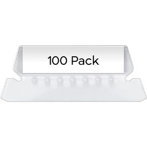 Pendaflex Hanging File Folder Tabs - 100 Sets of File Folder Labels - 2" File Tabs for Hanging Folders with 100 Inserts
