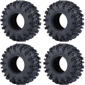 1.3 inch Tires 70 * 27mm with Foam Inserts 4 Pcs for 1/18 1/24 RC Crawler Cars (A)