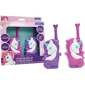 Lexibook ، Unicorn ، 3D Unicorn Walkie-Talkies ، نطاق 500 متر ، قناتان اتصالان ، مقطع حزام ، وردي/أرجواني ، Tw18uni