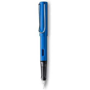 Lamy AL-star Fountain Pen - Elegant Design Cool Pens, Best Pens For Smooth Writing, Light Aluminum - Ocean Blue Extra Fine Point Pen